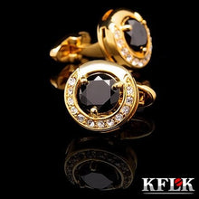 Load image into Gallery viewer, High quality black new cufflinks for mens