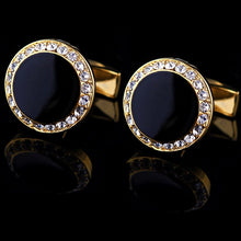 Load image into Gallery viewer, Luxury crystal shirts cufflink for mens