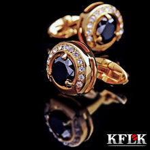 Load image into Gallery viewer, High quality black new cufflinks for mens