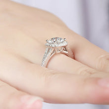 Load image into Gallery viewer, Sterling Silver 1.5ct Moissanite Ring