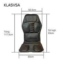 Load image into Gallery viewer, KLASVSA Electric Heating Vibrating Back Massager Chair