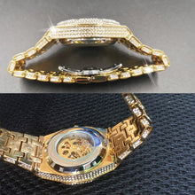 Load image into Gallery viewer, Men's Iced Skeleton Tourbillon Automatic Wristwatch