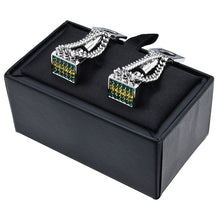 Load image into Gallery viewer, HAWSON Classical Copper & Crystal Cufflinks for Mens