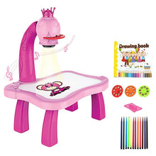 Load image into Gallery viewer, Kid's Educational Early Learning Musical Projector Drawing Table