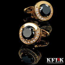 Load image into Gallery viewer, High quality black new cufflinks for mens
