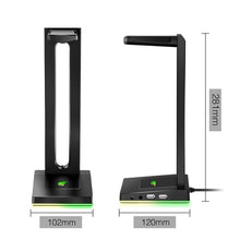 Load image into Gallery viewer, Havit Headphones Holder/Stand with AUX and 2 USB Ports for Gamers