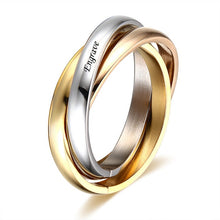 Load image into Gallery viewer, Ladies Personalised 3 Finger Ring Sets