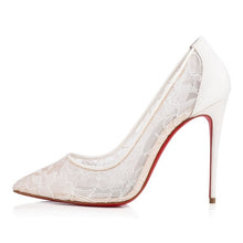 Load image into Gallery viewer, New Black and White Mesh Lace High Heels Calzado Mujer Heels.