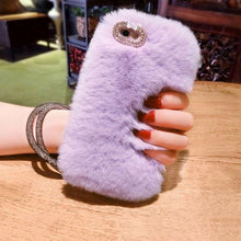 Load image into Gallery viewer, Cute Fur Fluffy Phone Case For iPhone and Android Phones