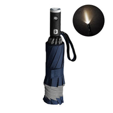 Load image into Gallery viewer, Automatic Reverse Folding LED Reflective Umbrella