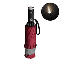 Load image into Gallery viewer, Automatic Reverse Folding LED Reflective Umbrella