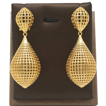 Load image into Gallery viewer, Ladies Double Circle Dangle Earrings