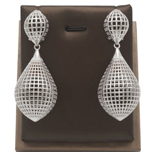 Load image into Gallery viewer, Ladies Double Circle Dangle Earrings