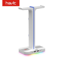 Load image into Gallery viewer, Havit Headphones Holder/Stand with AUX and 2 USB Ports for Gamers
