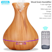 Load image into Gallery viewer, 550ml Essential LED Light Air Humidifier Diffuser with remote control