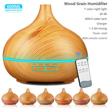 Load image into Gallery viewer, 550ml Essential LED Light Air Humidifier Diffuser with remote control