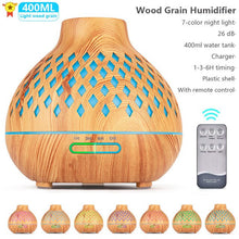 Load image into Gallery viewer, 550ml Essential LED Light Air Humidifier Diffuser with remote control