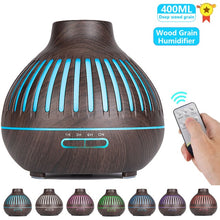 Load image into Gallery viewer, 550ml Essential LED Light Air Humidifier Diffuser with remote control