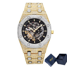 Load image into Gallery viewer, Men's Iced Skeleton Tourbillon Automatic Wristwatch