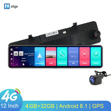 Load image into Gallery viewer, 4G Dash Cam Car Rearview Mirror with GPS Navigation