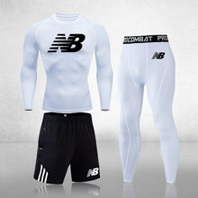Load image into Gallery viewer, Men's 3-Piece Fitness Compression Jogging Tight