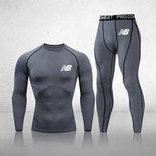 Load image into Gallery viewer, Men's 3-Piece Fitness Compression Jogging Tight