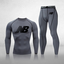 Load image into Gallery viewer, Men's 3-Piece Fitness Compression Jogging Tight