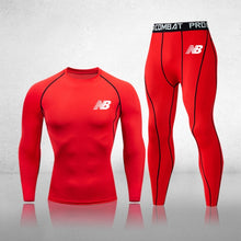 Load image into Gallery viewer, Men's 3-Piece Fitness Compression Jogging Tight