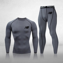 Load image into Gallery viewer, Men's 3-Piece Fitness Compression Jogging Tight