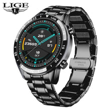 Load image into Gallery viewer, LIGE New stainless steel Men's Digital Watch