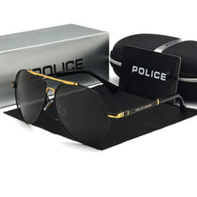 Load image into Gallery viewer, Men's Pilot Polarized Police Sunglasses