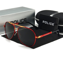 Load image into Gallery viewer, Men's Pilot Polarized Police Sunglasses