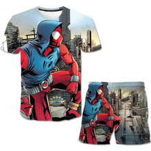 Load image into Gallery viewer, Boys Spider T-shirt Set