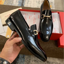 Load image into Gallery viewer, Men's Handmade Classic Black Loafers