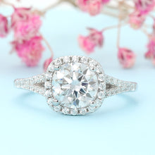 Load image into Gallery viewer, Sterling Silver 1.5ct Moissanite Ring
