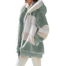 Load image into Gallery viewer, Ladies Warm Hooded Fur Fleece Winter Jacket