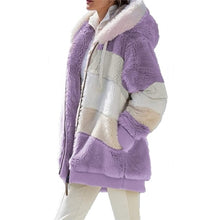 Load image into Gallery viewer, Ladies Warm Hooded Fur Fleece Winter Jacket