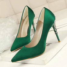 Load image into Gallery viewer, Ladies Glitter Rhinestones High Heel Shoes