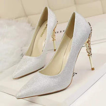 Load image into Gallery viewer, Ladies Glitter Rhinestones High Heel Shoes