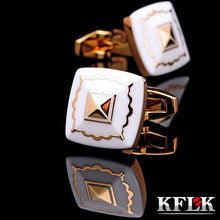 Load image into Gallery viewer, KFLK luxury new brand cuff button cufflinks for men
