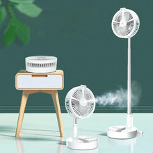 Load image into Gallery viewer, Folding Retractable Fan USB Multi-Function Humidifying Spray Fan
