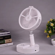 Load image into Gallery viewer, Folding Retractable Fan USB Multi-Function Humidifying Spray Fan
