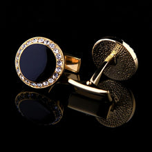 Load image into Gallery viewer, Luxury crystal shirts cufflink for mens
