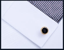 Load image into Gallery viewer, Luxury crystal shirts cufflink for mens
