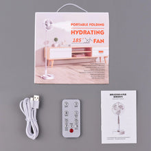 Load image into Gallery viewer, Folding Retractable Fan USB Multi-Function Humidifying Spray Fan
