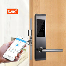 Load image into Gallery viewer, Biometric Fingerprint Security Intelligent WiFi APP Password Electronic Door Lock
