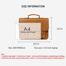 Load image into Gallery viewer, Luxury Vintage Unisex Leather Cross-body Bag
