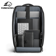 Load image into Gallery viewer, Kingsons Multifunction Waterproof unisex 15 inch Laptop travel Backpack
