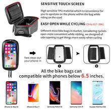 Load image into Gallery viewer, ROCKBROS Bicycle touch screen phone waterproof bag
