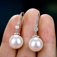 Load image into Gallery viewer, Huitan Classic imitation Pearl Ladies Earrings
